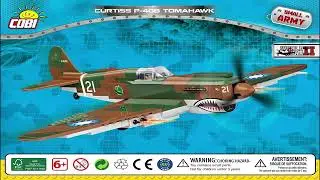 Cobi Instructions | Small Army / WW2 | 5527 | Curtiss P-40B Tomahawk - American Fighter Plane