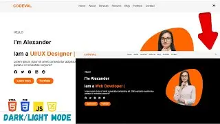Build a Personal Portfolio Website using HTML CSS & Javascript 