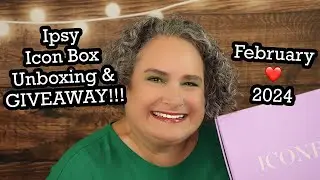 Ipsy, Icon Box, Unboxing and Beauty GIVEAWAY, February ❤️ 2024  | BeautyAmaB