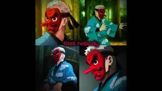 urokodaki's face.