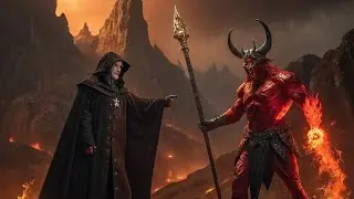 Old World, Necromancer (Obsedian Realm) Hunts Down Horned Host (Red Horn Devil Realm)