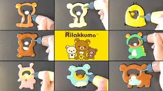 Rilakkuma Pancake Art 3 - Rilakkuma, Korilakkuma, Kiiroitori, Chairoikoguma
