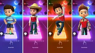 Paw Patrol Rubble 🆚 Paw Patrol Ryder 🆚 Paw Patrol Marshall 🆚 Chase Paw Patrol 🎧🎵 Tiles Hop Edm Rush