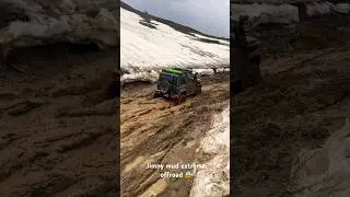 Jimny extreme mud offroading, pushing the limits 🔥 #4x4 #jimny #offroad