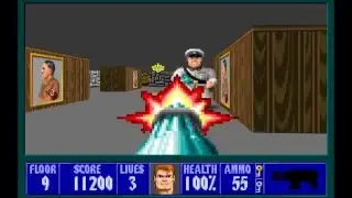 PC, Wolfenstein 3D, Episode 4, Floor 9, 