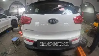 substituindo a bucha do braço de controle inferior traseiro ... kia sportage 2013