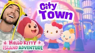 Exploring City Town in Hello Kitty Island Adventure &ndash; Sakura Pudding Quest & Cozy Vibes!