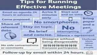 Tips For Effective Meeting - Project management professional Classes PMP