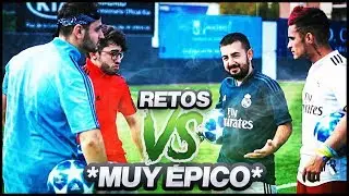 PAPI GAVI x DELANTERO09 VS SPURSITO x VITUBER - RETOS DE FUTBOL EN LA VIDA REAL.