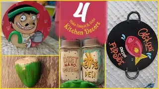 4 Cute Kitchen DIY's | Lets Decorate our Kitchen