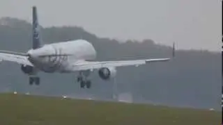 [HD] MEA SkyTeam livery A320(SHARKLETS) landing at Geneva/GVA/LSGG