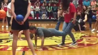 MWJH Pep Rally-Human Hungry Hippo Contest