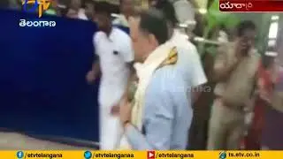 Telangana Chief Secretary Sailendra Kumar Joshi | Visits Yadadri Temple