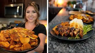 EASY LEMON BUTTER CHICKEN with POTATOES RECIPE