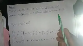 2. Exercício sobre produto misto volume e altura de um paralelepípedo