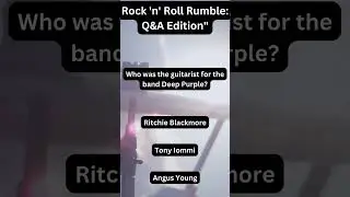 Rock 'n' Roll Rumble Q&A Edition 🎸🤘#shorts #rockstar #rockfans #quiz