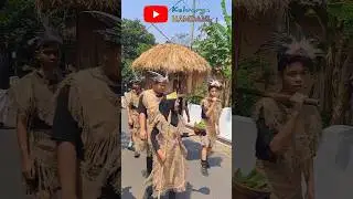 Replika rumah adat Papua || kirab budaya smpn 1 talun