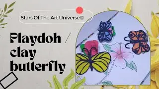 How to make butterfly with playdough/clay (@astranova-x )