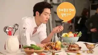Kang Sora & Seo Kang Joon - Goobne Chicken Making CF BTS