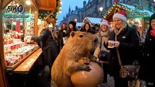 ✨Capybara Fantasy Travel Vlog UKK✈️ #capybara #funny #animals #pets #カピバラさん