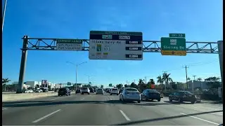 LIVE Driving Miami to Miami Beach Along Interstate 95 to 195 January 14, 2023