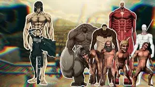 Eren Attack titan vs All aot universe titan #aot #comparison #attackontitan #video #anime 