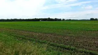 Helicopter spraying our fields