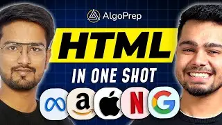 HTML in ONE SHOT! 🚀 | Algoprep Web Development Bootcamp
