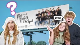 SURPRISING My BOYFRIEND With a GIANT Billboard to See How He REACTS **Emotional**🎉| Piper Rockelle