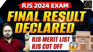 RJS Result 2024 | RJS Final Result 2024 I RJS Cut off 2024 I Rajasthan Judiciary 2024
