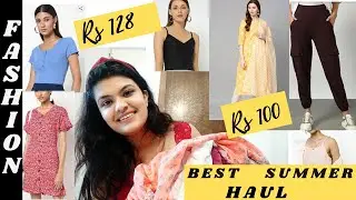 STARTS FROM 100* SUMMER AJIO HAUL 2021!!Tops, t-shirts, kurta suit set, joggers under 200