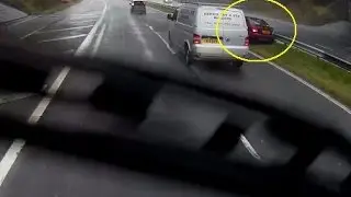 Driver Loses Control Dash Cam Car Crash