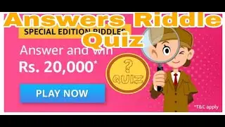 #QuizTimeWin Amazon Special Edition Riddles Quiz Answers Today | Win 7500 Amazon Pay Balance 19 May