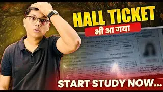 Hall Ticket Bhi aa Gaya 😱 Now Starts Study For Boards 🔥