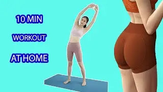 🔥 Плоский живот быстро! Простая тренировка пресса стоя дома | Fitness Home KH 🔥