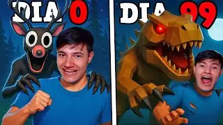 LIBERAMOS O MONSTRO SECRETO DO 99 NOITES NA FLORESTA! SOBREVIVI 100 DIAS