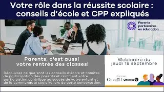 Votre r&ocirc;le dans la r&eacute;ussite scolaire : conseils d&rsquo;&eacute;cole et CPP expliqu&eacute;s
