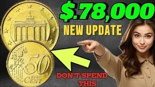  Most France 50 Euro cent 2002 coin worth more than you think!Fifty Euro cent Coins Worth money!