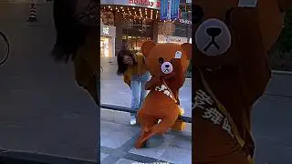 she is very naughty 😭😏 don't miss the end 🔚 #comedyhub #shortsfeed #teddybear #youtubeshorts
