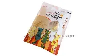 323 clear window bag for cat litter with very good price