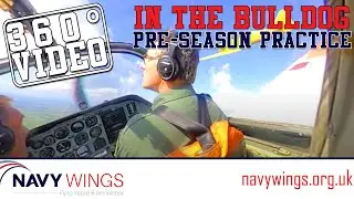 Pre-Season Practice in a Bulldog - A 360° Cockpit Experience