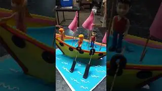 ship cake 🎂🍰#cake #beach #music #cakeseries #viral #cakedecorating #cakedesign #subscribe #shipcake