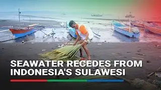 Seawater recedes from Indonesia's Sulawesi shore after Philippine quake triggers tsunami alert