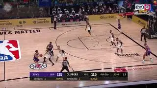 Phoenix Suns versus the LA clippers Devin Booker with the game winner