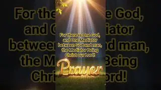 One God And One Mediator #motivation