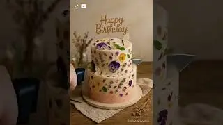 Nature&rsquo;s Most Beautiful Cake Edible Flower Garden Design 🌸✨