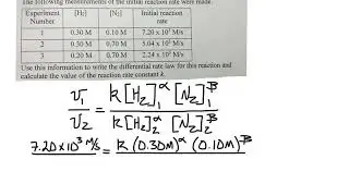 Method of Initial Rates