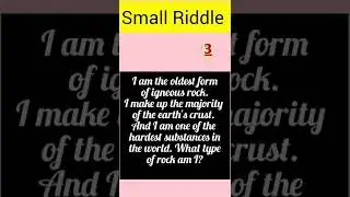 #shorts #small science Riddle ||guess the  answer