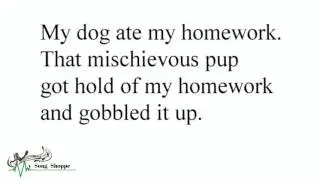 MY DOG ATE MY HOMEWORK!