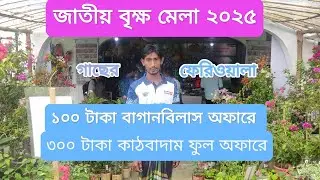 বাগানবিলাস ও কাঠগোলাপ ফুল অফারে কিনুন।🌷 গাছের ফেরিওয়ালা।💐 জাতীয় বৃক্ষ মেলা ২০২৫